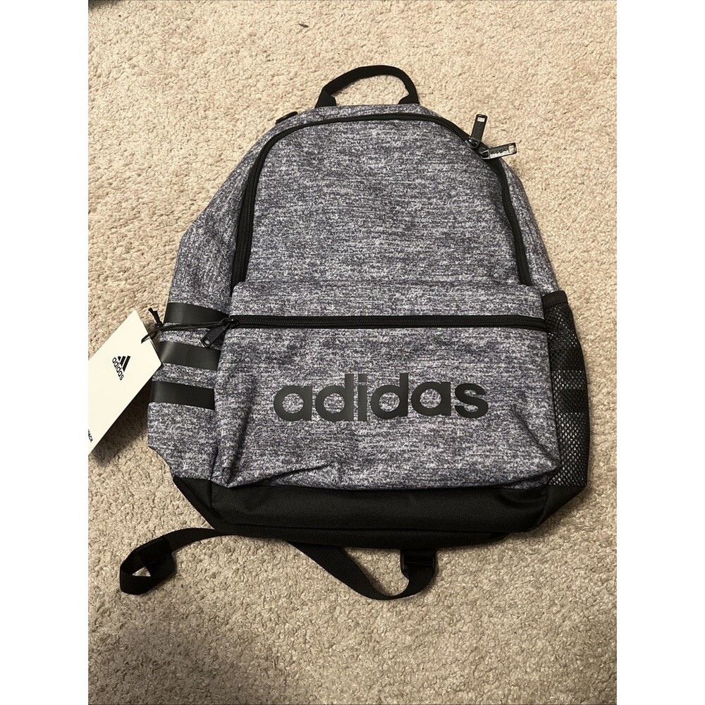 adidas Youth Classic 3S Backpack Bag Black/grey New